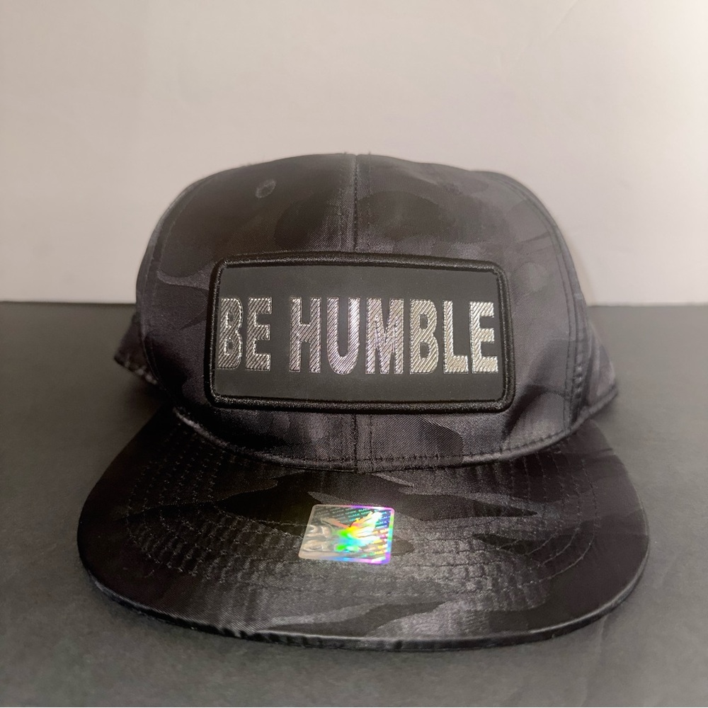 Be Humble| Snap back|Black Camouflage cap